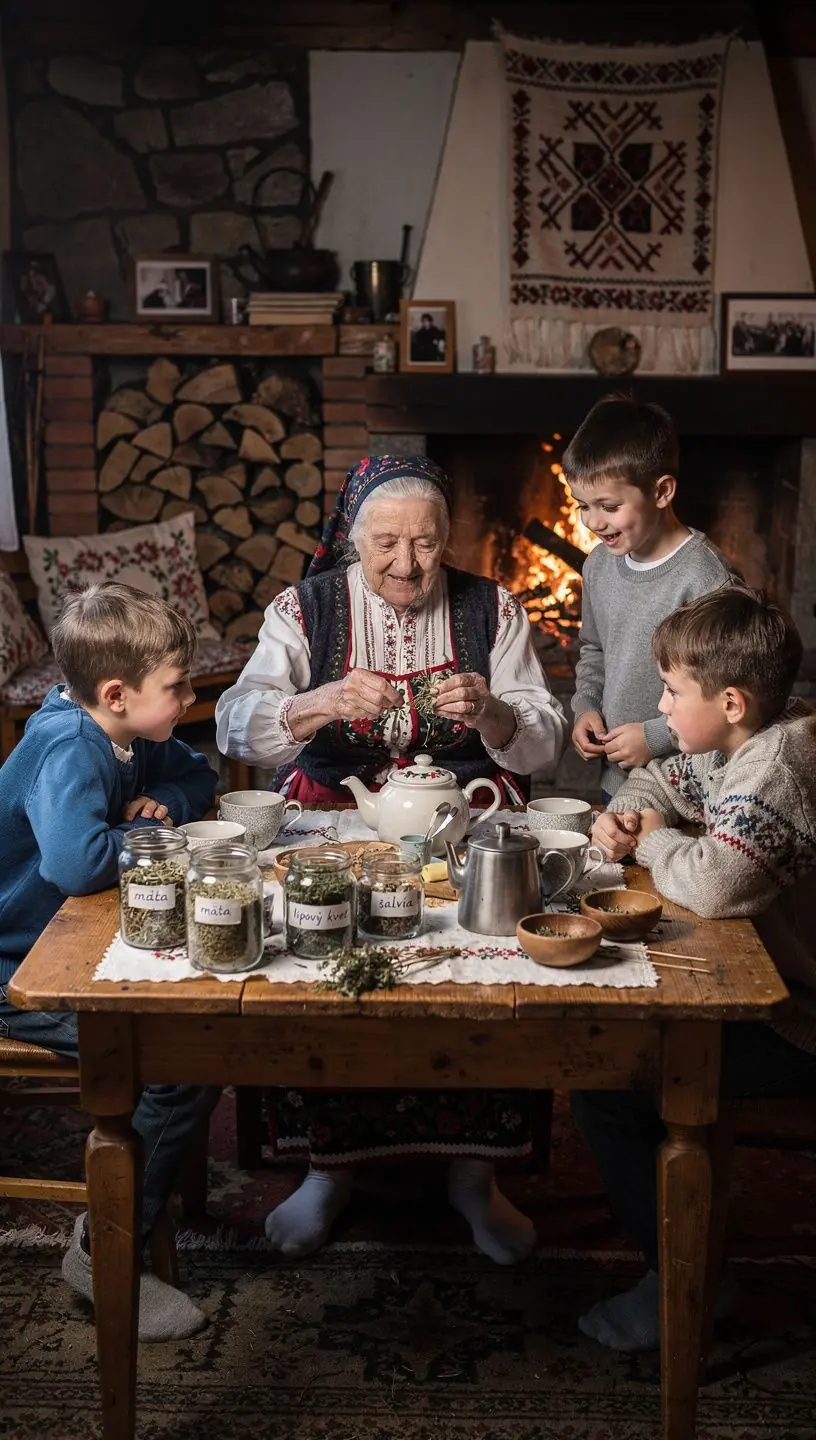 Tradičný čajový obrad s autentickými slovenskými bylinkami