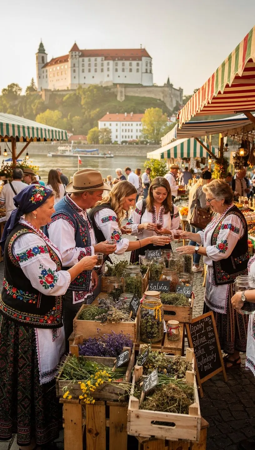 Tradičná slovenská čajová obrad s rodinou, ktorá sa teší z chutí a vôní prírody.