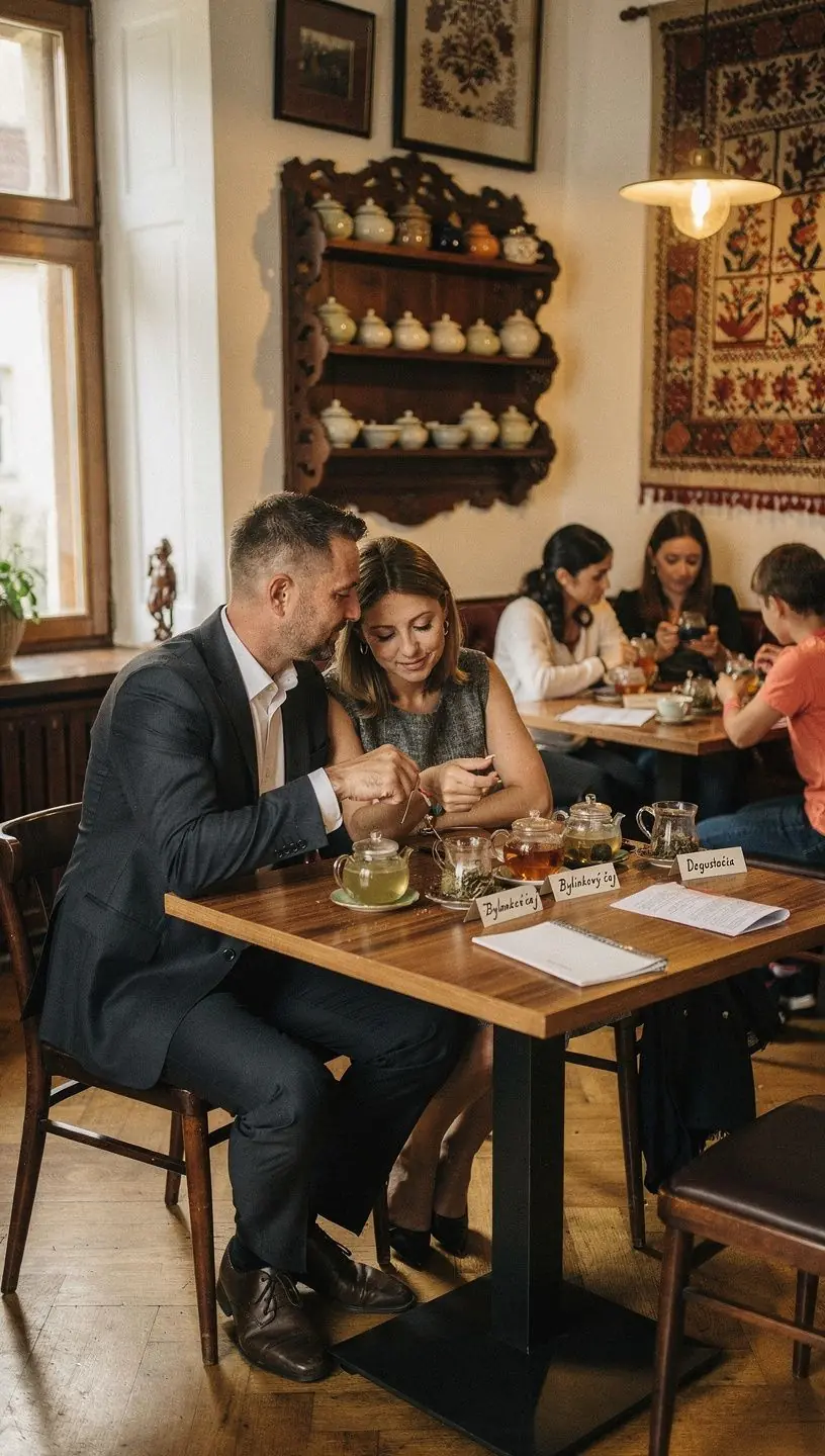 Šálka voňavého bylinkového čaju s čerstvými lístkami mäty